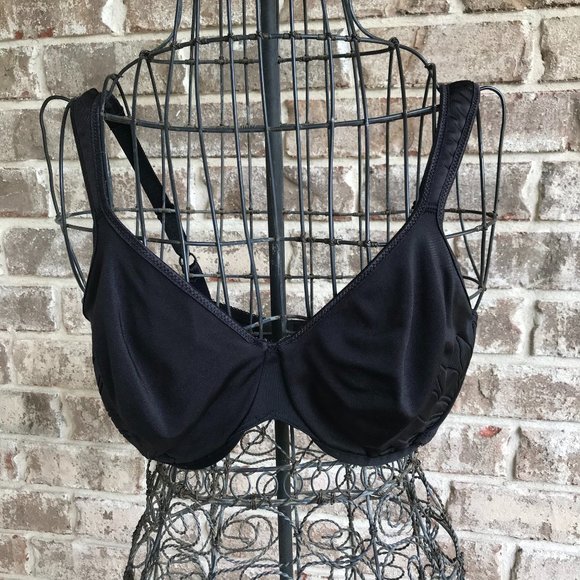 Bali Black Bra 36D Vintage Underwire Extra Support - Picture 1 of 12